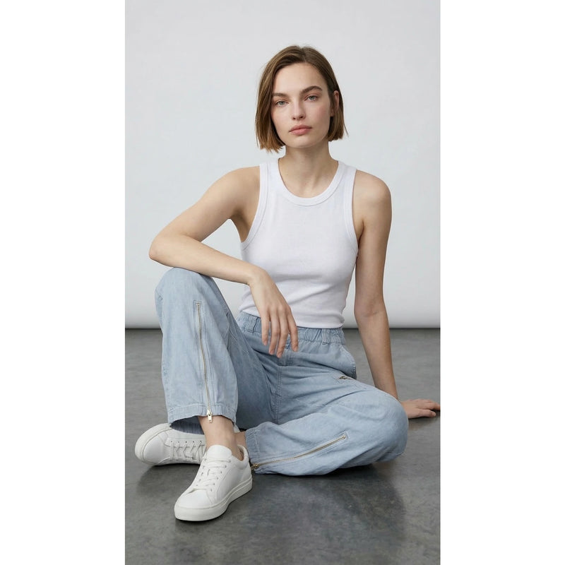 Light Blue Taper Denim Trousers | Montivo Pakistan