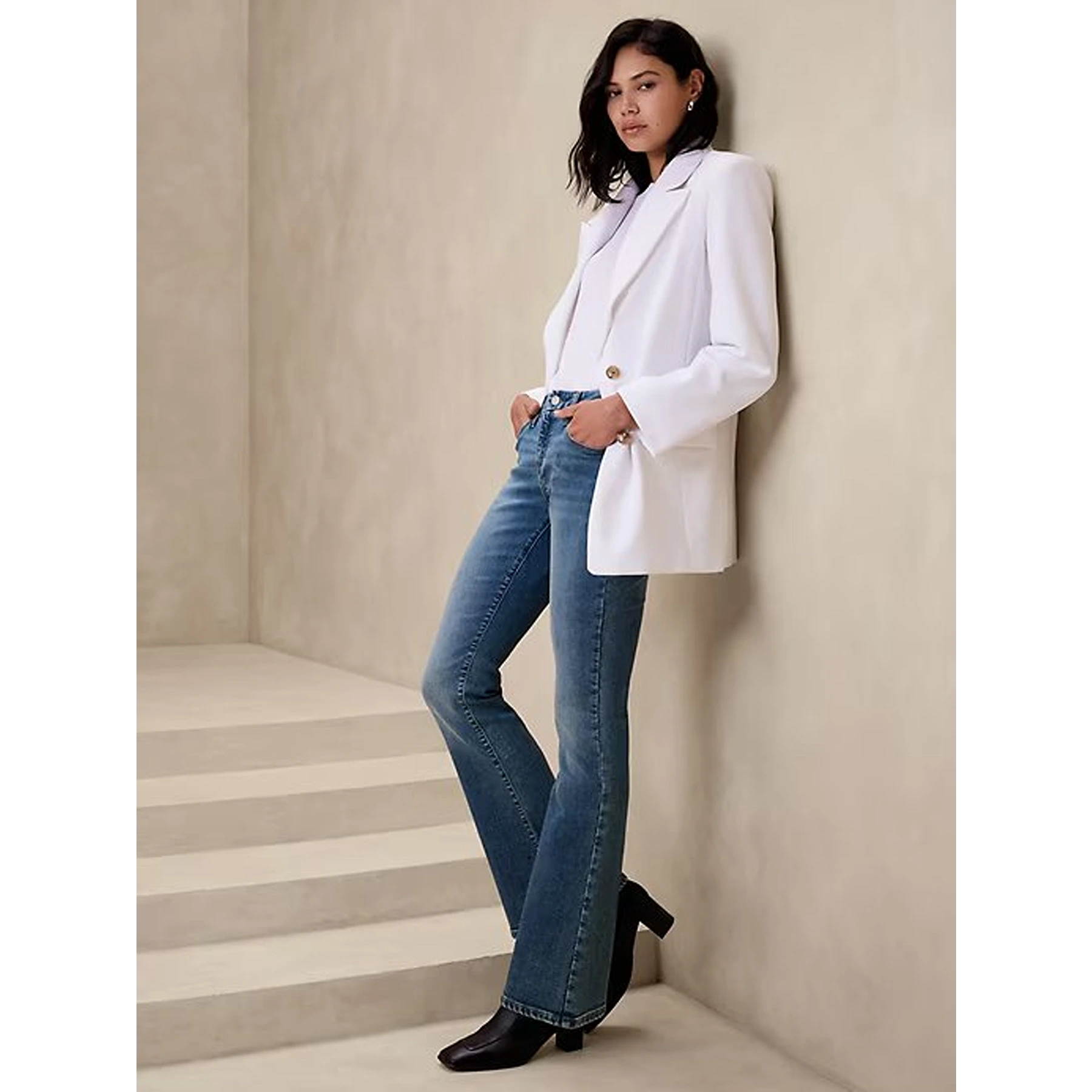 Low Rise Boot-Cut Jeans | Montivo Pakistan