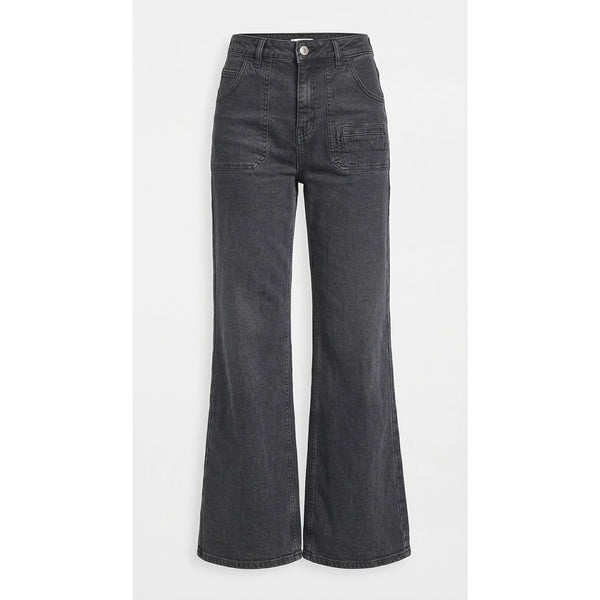 Charcoal Loose Flare Jeans | Montivo Pakistan