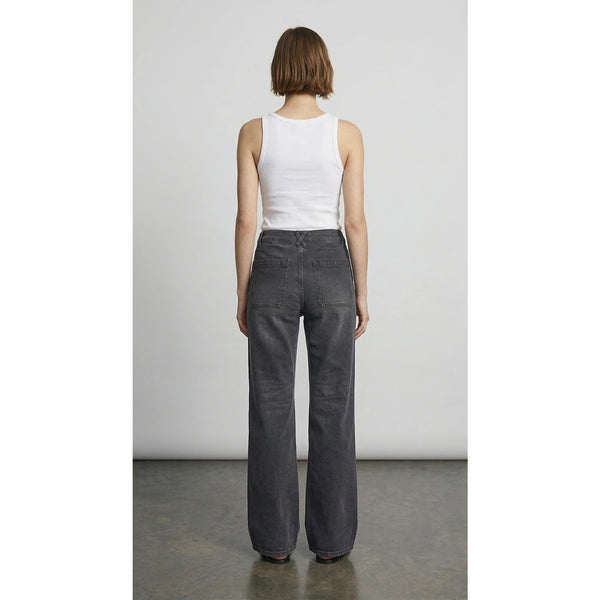 Charcoal Loose Flare Jeans | Montivo Pakistan