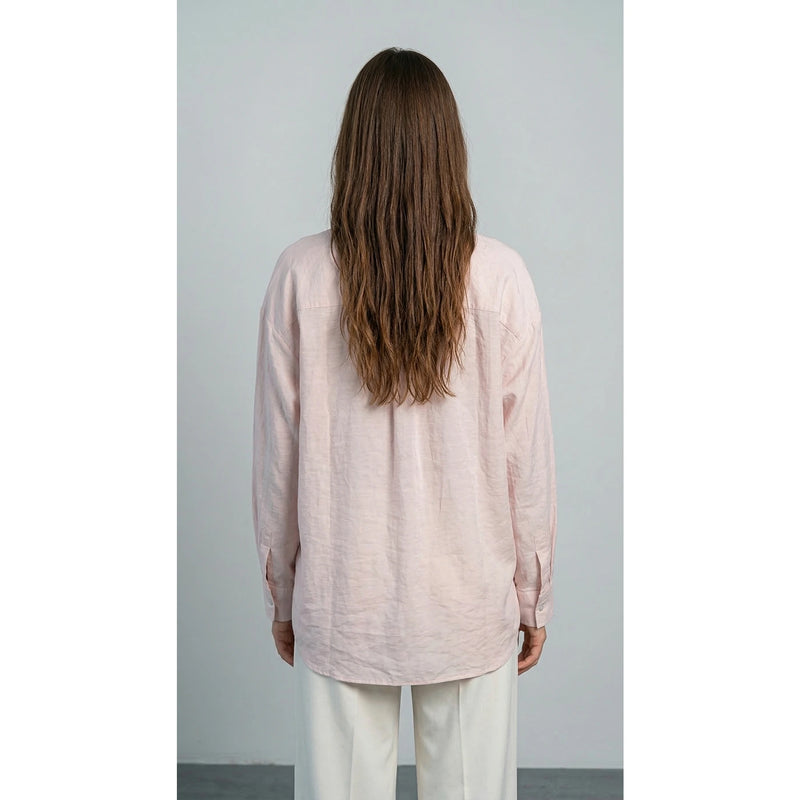 Pink Linen Oversized Shirt | Montivo Pakistan