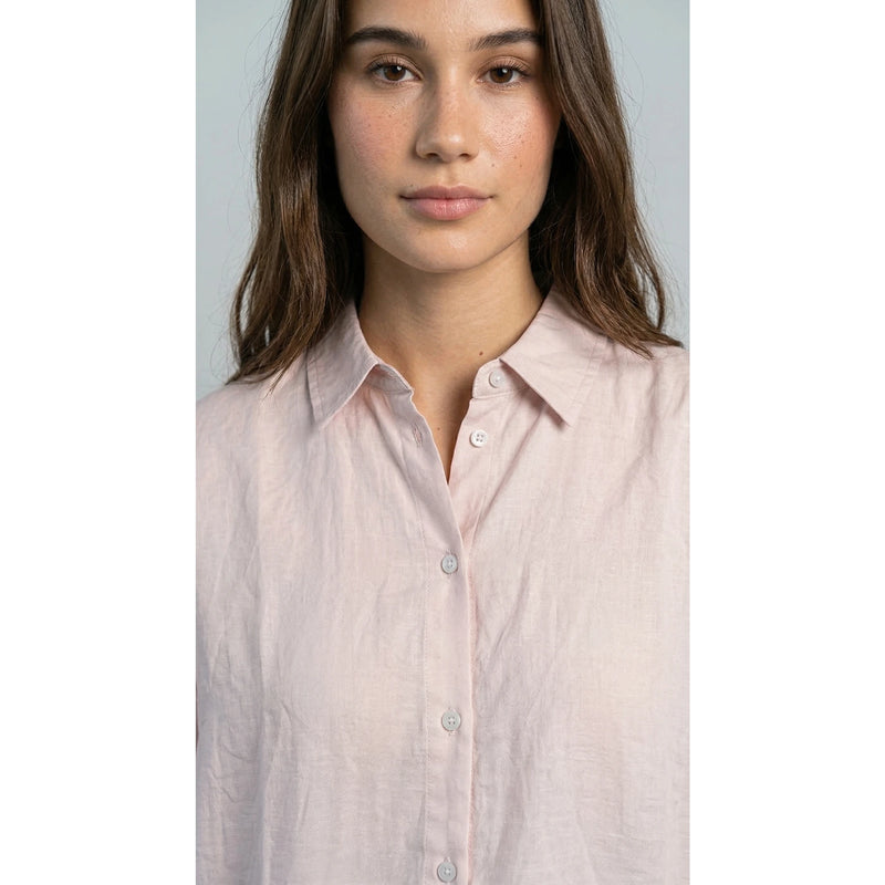 Pink Linen Oversized Shirt | Montivo Pakistan