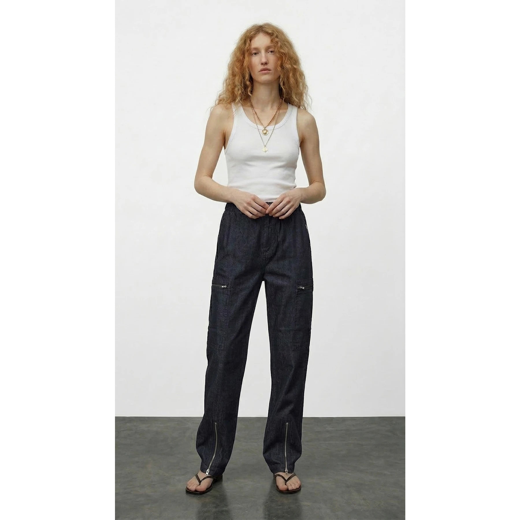 Rinse Blue Taper Denim Trousers | Montivo Pakistan