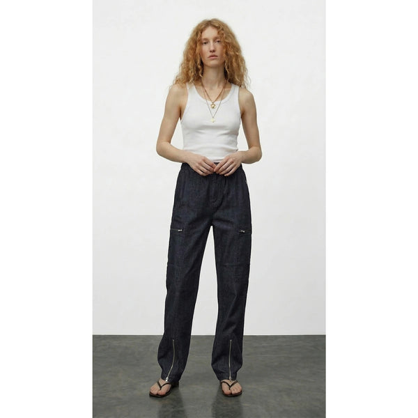 Rinse Blue Taper Denim Trousers | Montivo Pakistan