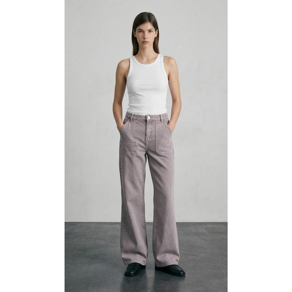 Lilac Wide Leg Jeans | Montivo Pakistan