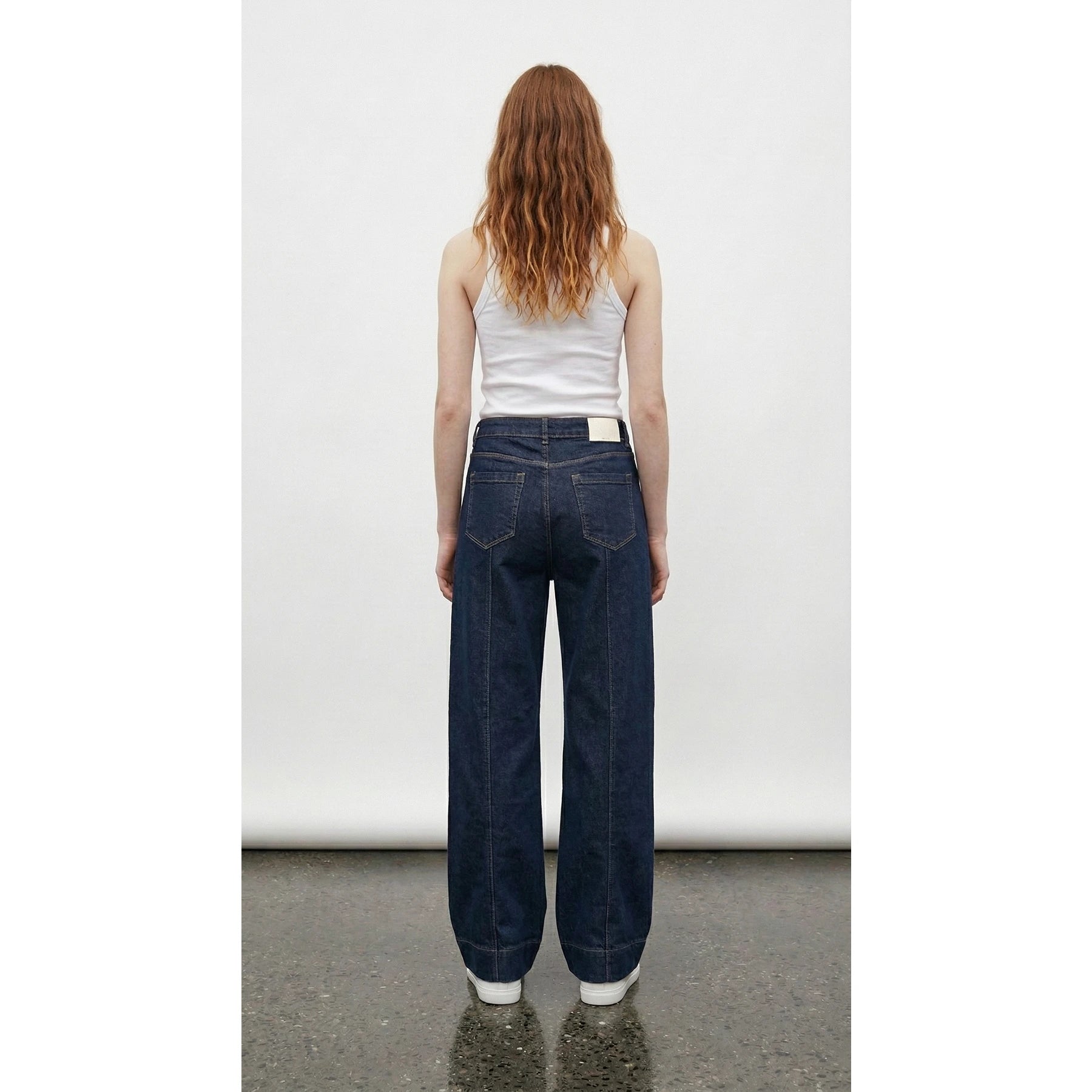 Dark Blue Straight Flared Jeans | Montivo Pakistan