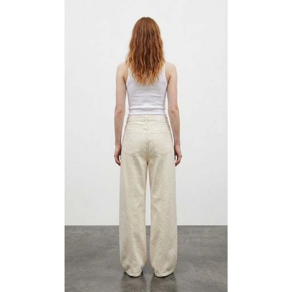Cream Straight Baggy Jeans | Montivo Pakistan