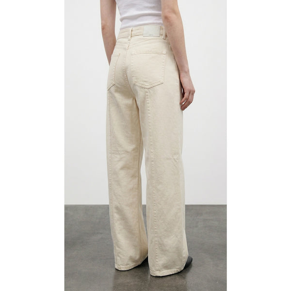 Cream Straight Baggy Jeans | Montivo Pakistan