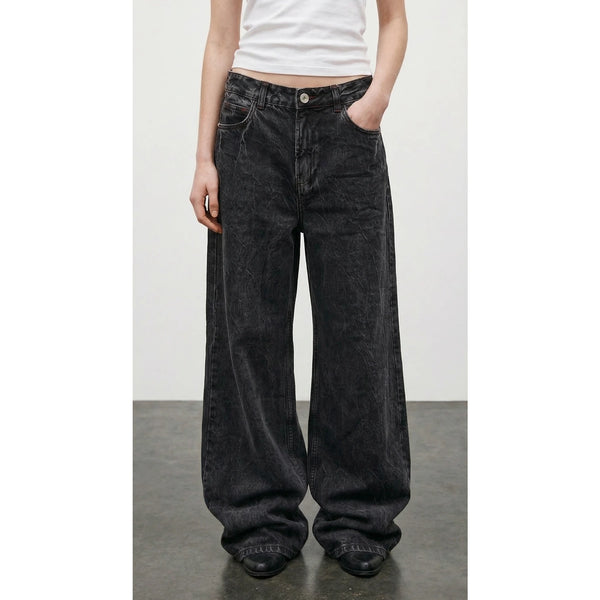 Acid Wash Low Rise Baggy Jeans | Montivo Pakistan