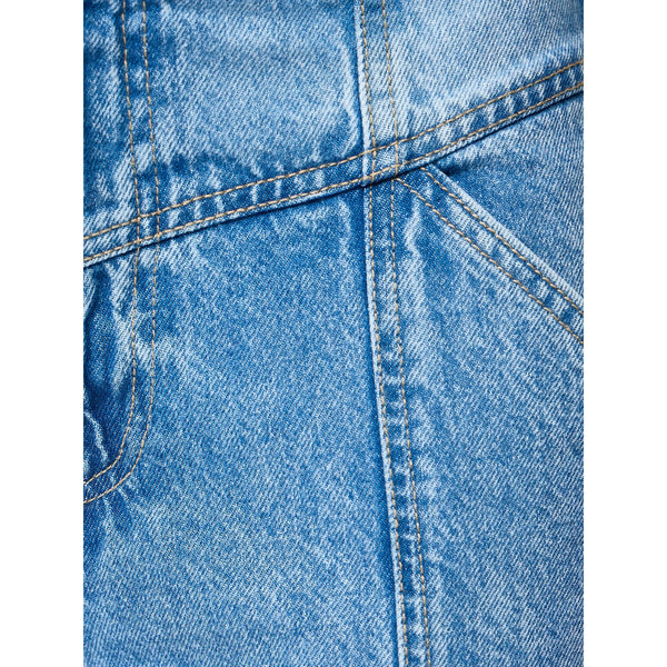 Light Blue Front Seam Wide Leg Jeans | Montivo Pakistan