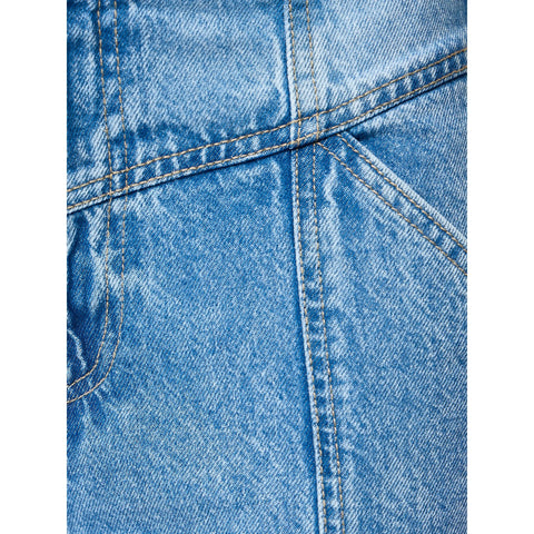 Light Blue Front Seam Wide Leg Jeans | Montivo Pakistan