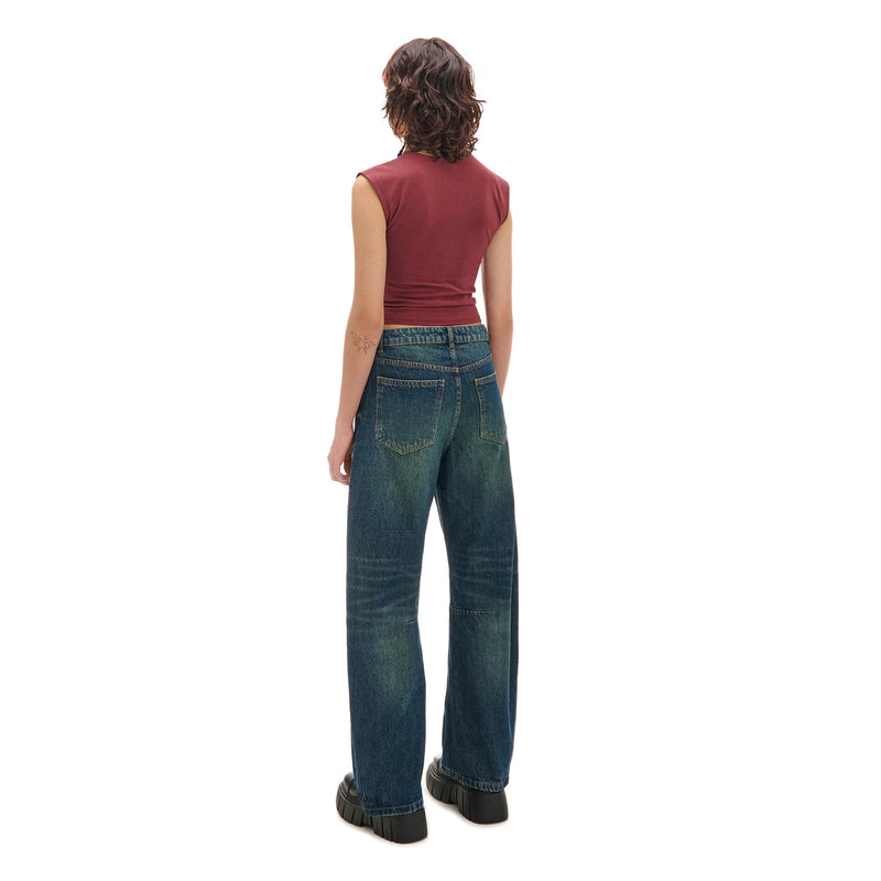 Vintage Blue Balloon Horseshoe Jeans | Montivo Pakistan