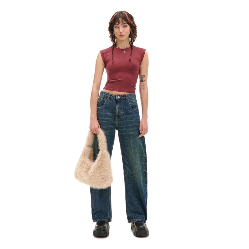 Vintage Blue Balloon Horseshoe Jeans | Montivo Pakistan