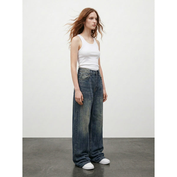 Dirty Blue Baggy Skater Jeans | Montivo Pakistan