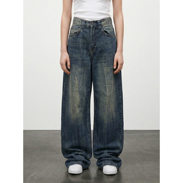 Dirty Blue Baggy Skater Jeans | Montivo Pakistan