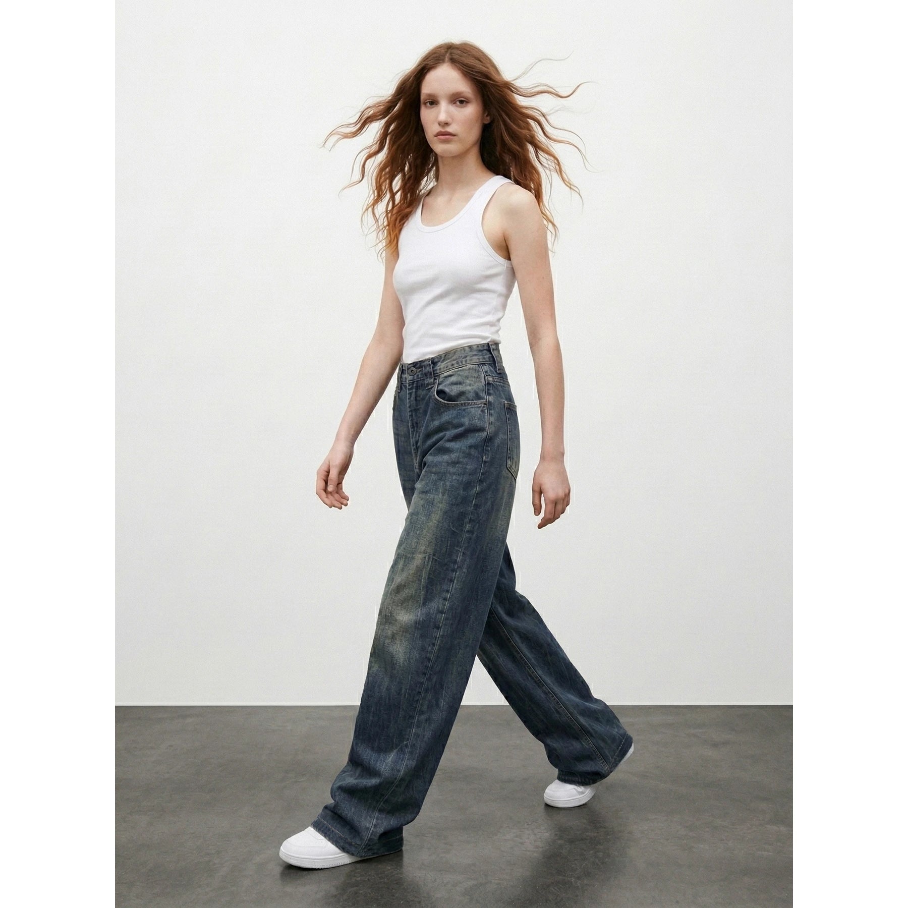 Dirty Blue Baggy Skater Jeans | Montivo Pakistan