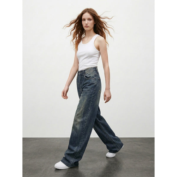 Dirty Blue Baggy Skater Jeans | Montivo Pakistan