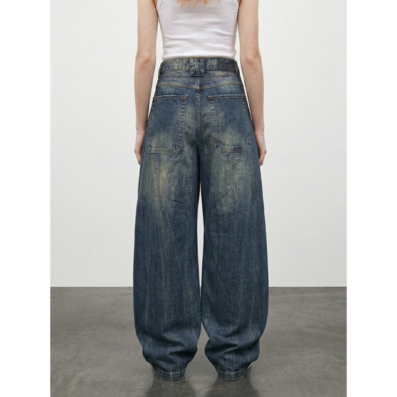 Dirty Blue Baggy Skater Jeans | Montivo Pakistan