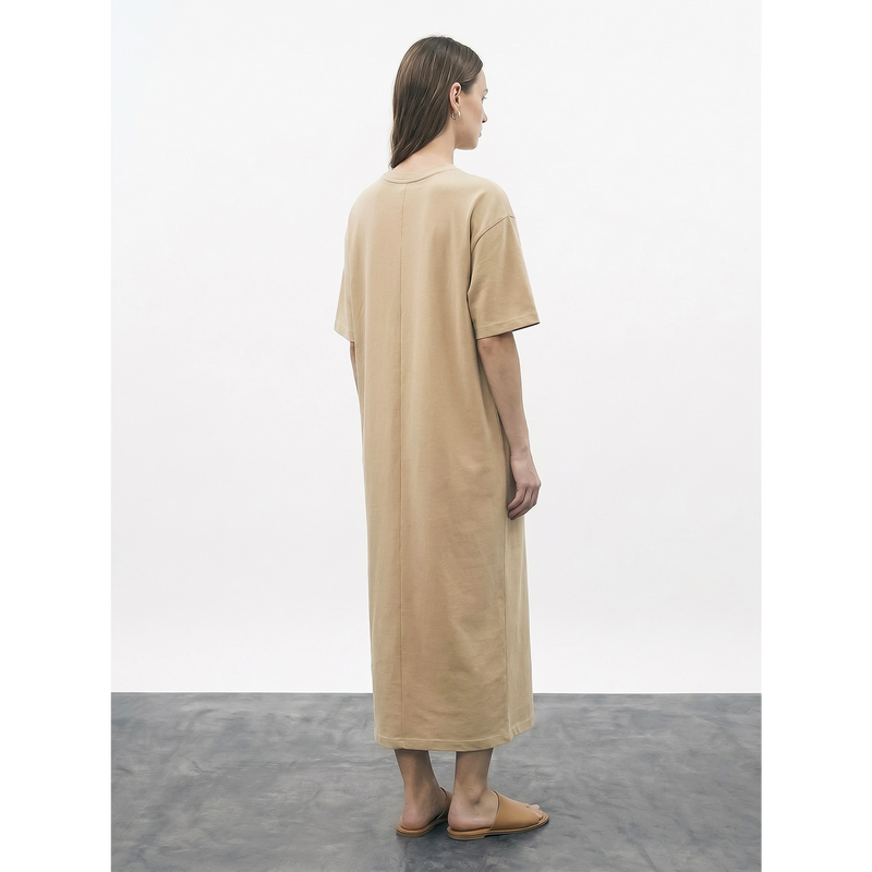 Wheat Oversized Maxi Dress | Montivo Pakistan