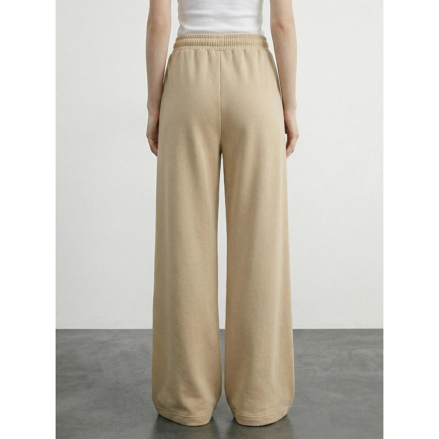 Wheat Front Seam Wide Leg Trousers | Montivo Pakistan
