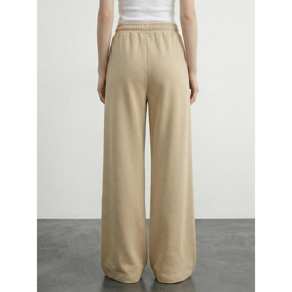 Wheat Front Seam Wide Leg Trousers | Montivo Pakistan