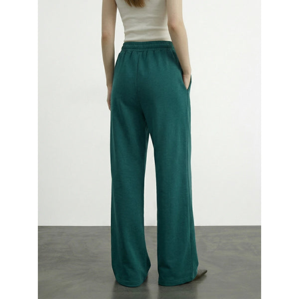 Teal Front Seam Wide Leg Trousers | Montivo Pakistan