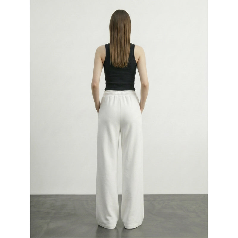Off-White Front Seam Wide Leg Trousers | Montivo Pakistan