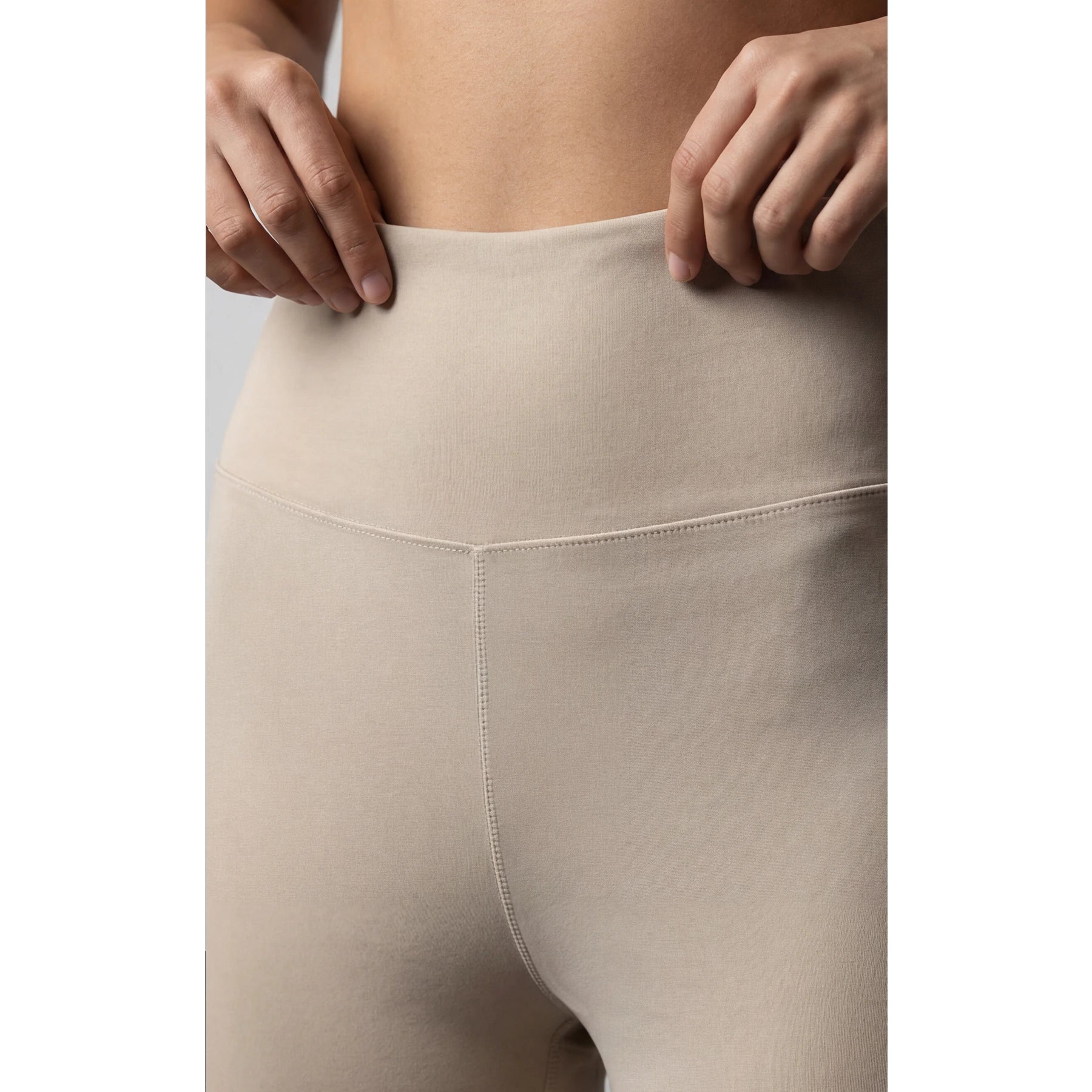 Ecru Flared Yoga Pants | Montivo Pakistan