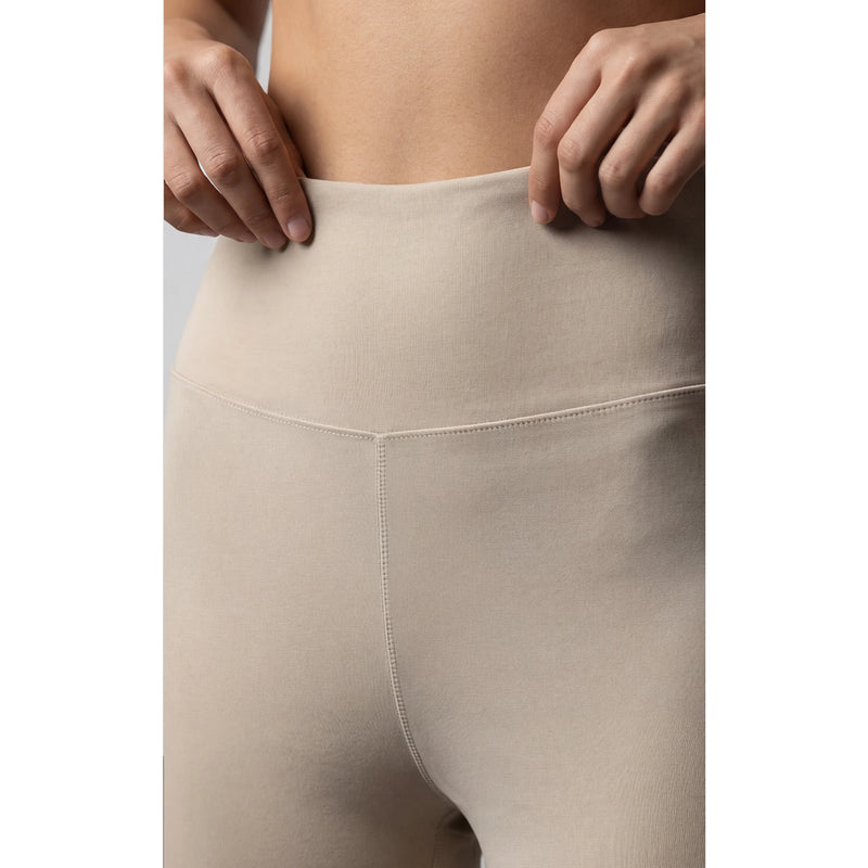 Ecru Flared Yoga Pants | Montivo Pakistan