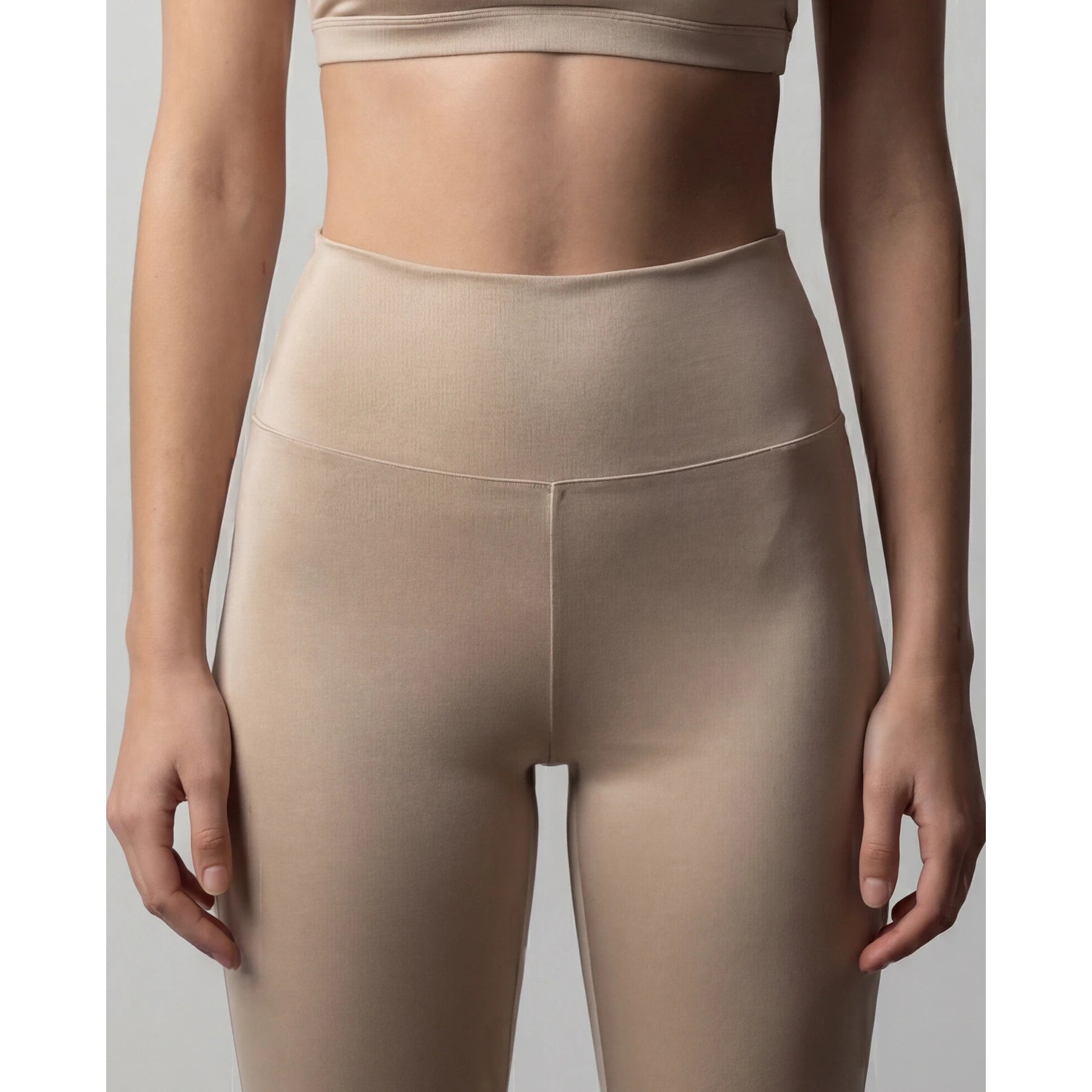 Beige Flared Yoga Pants | Montivo Pakistan
