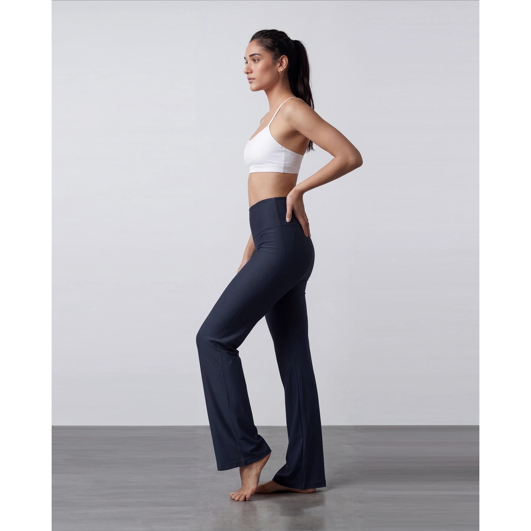 Navy Flared Yoga Pants | Montivo Pakistan