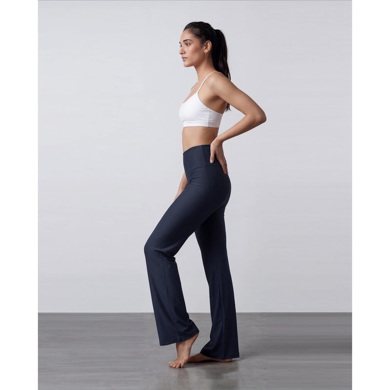 Navy Flared Yoga Pants | Montivo Pakistan