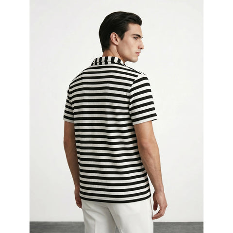 Black Stripes Cuban Shirt | Montivo Pakistan