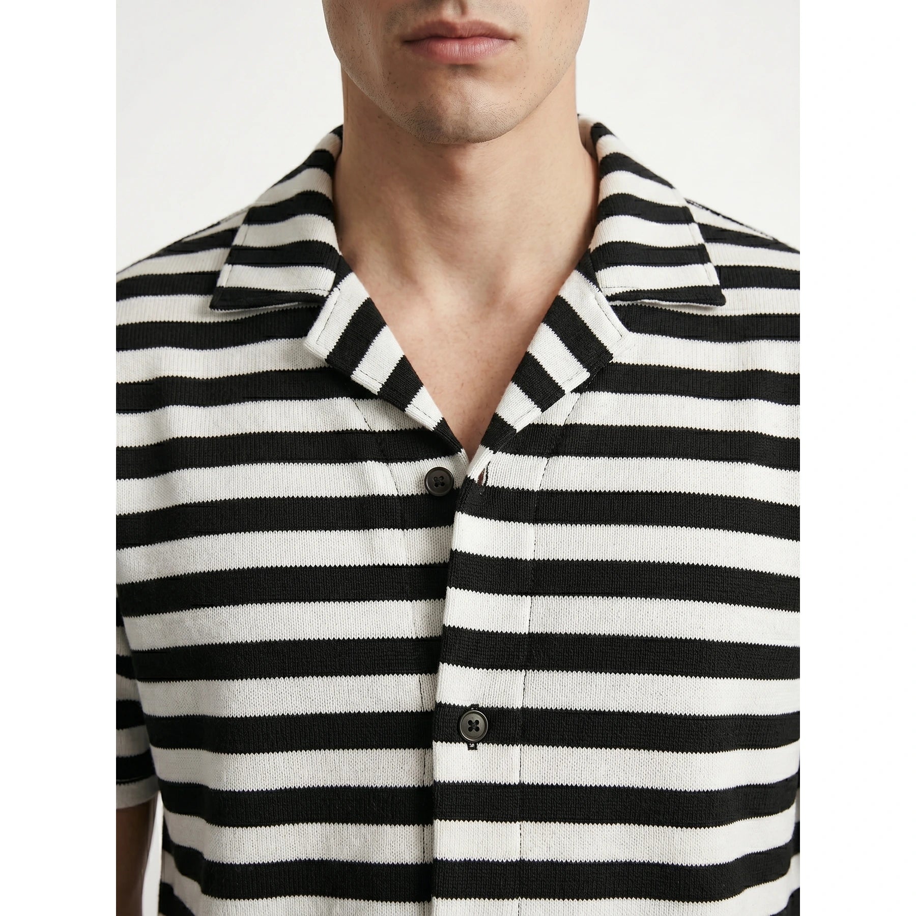 Black Stripes Cuban Shirt | Montivo Pakistan