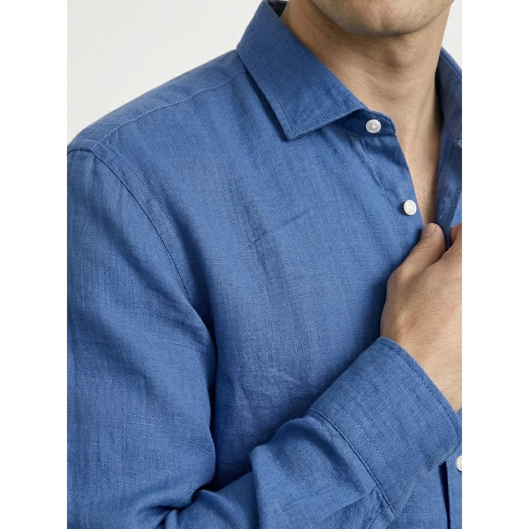 Blue Irish Linen Oversized Shirt | Montivo Pakistan