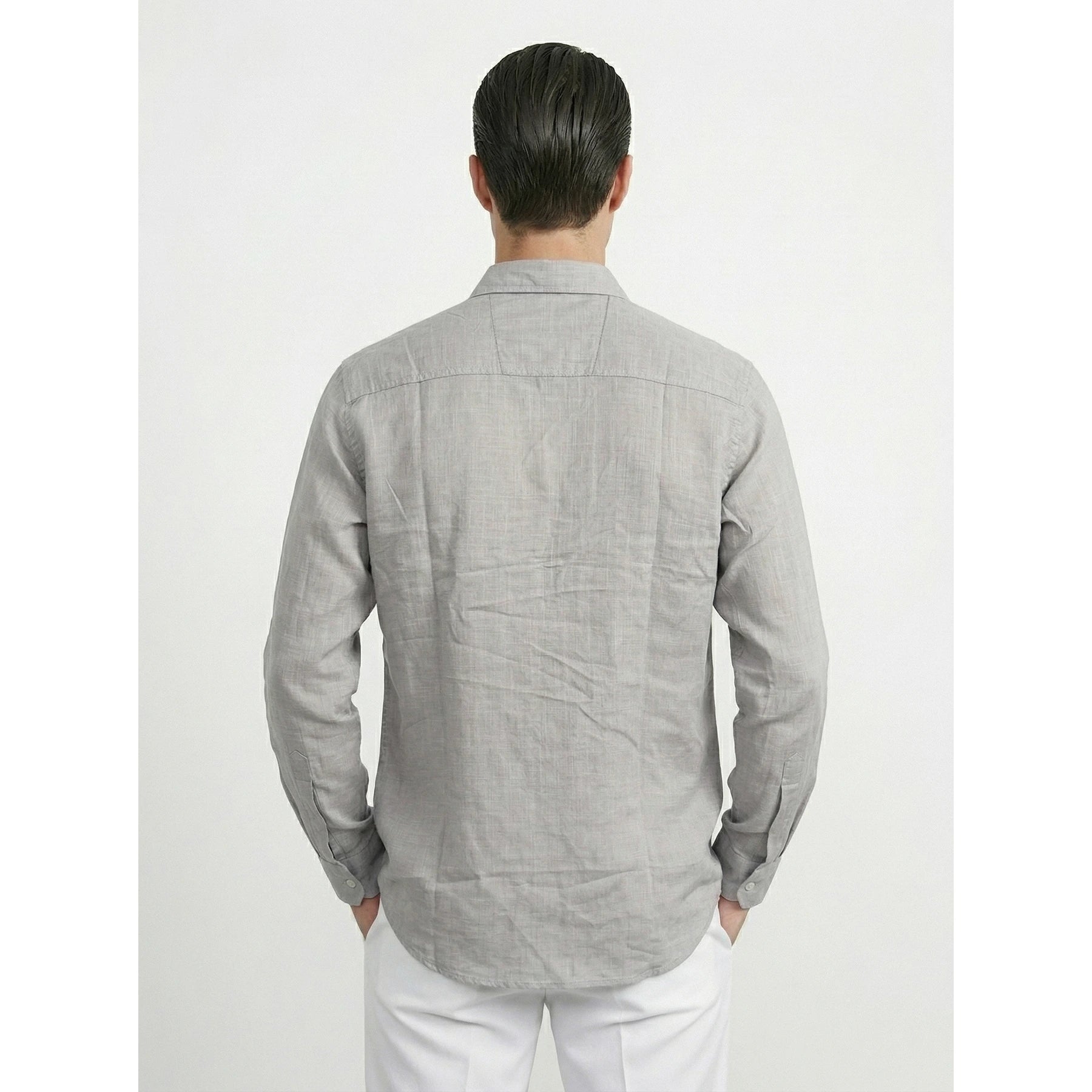 Grey Irish Linen Oversized Shirt | Montivo Pakistan