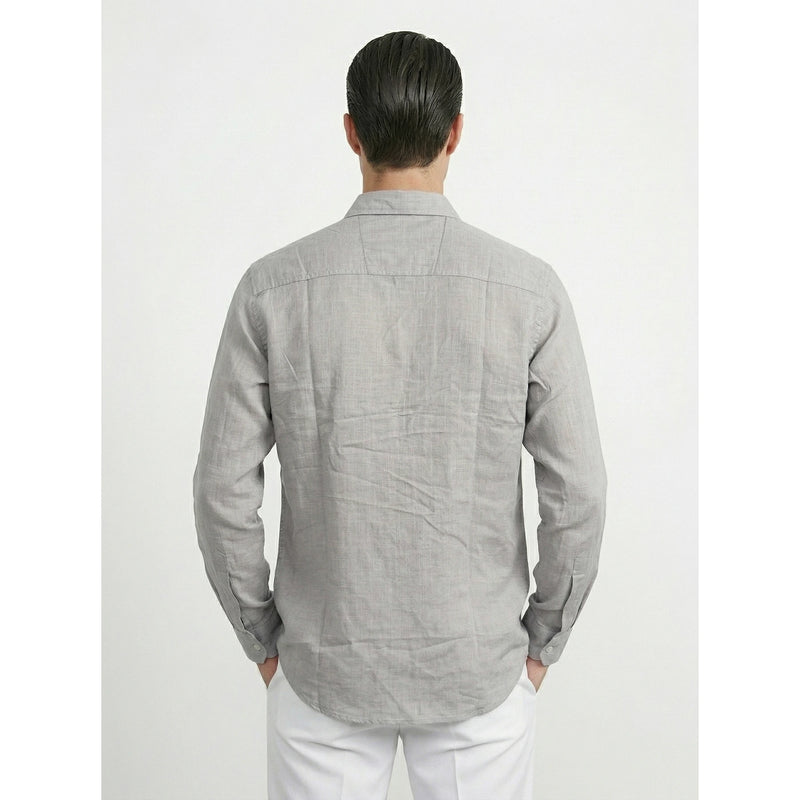 Grey Irish Linen Oversized Shirt | Montivo Pakistan