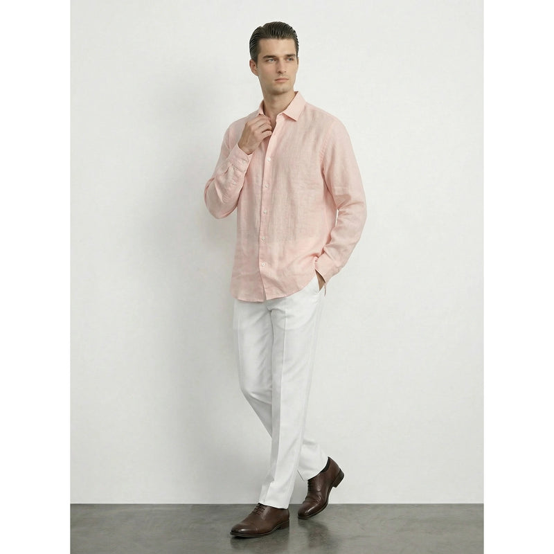 Pink Irish Linen Oversized Shirt | Montivo Pakistan