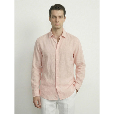 Pink Irish Linen Oversized Shirt | Montivo Pakistan