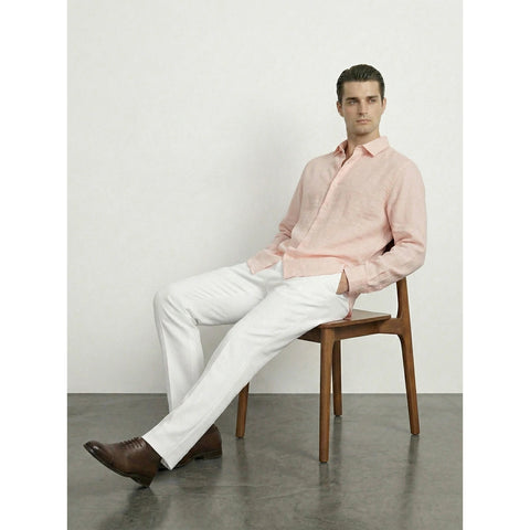 Pink Irish Linen Oversized Shirt | Montivo Pakistan