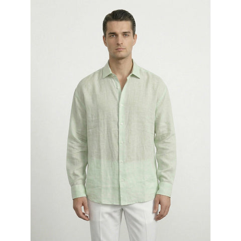 Light Green Irish Linen Oversized Shirt | Montivo Pakistan