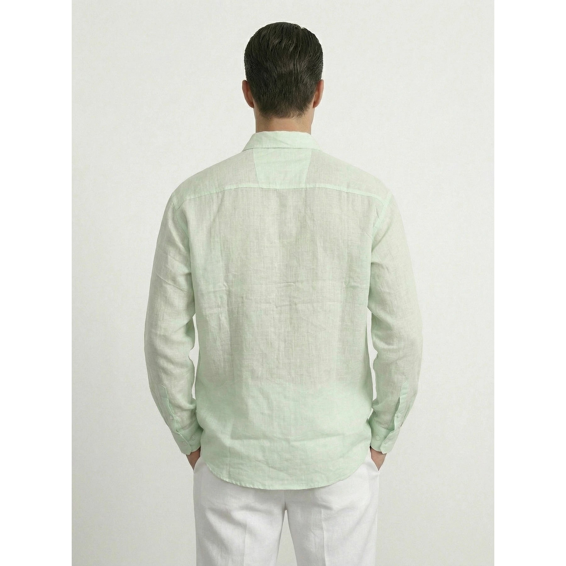 Light Green Irish Linen Oversized Shirt | Montivo Pakistan