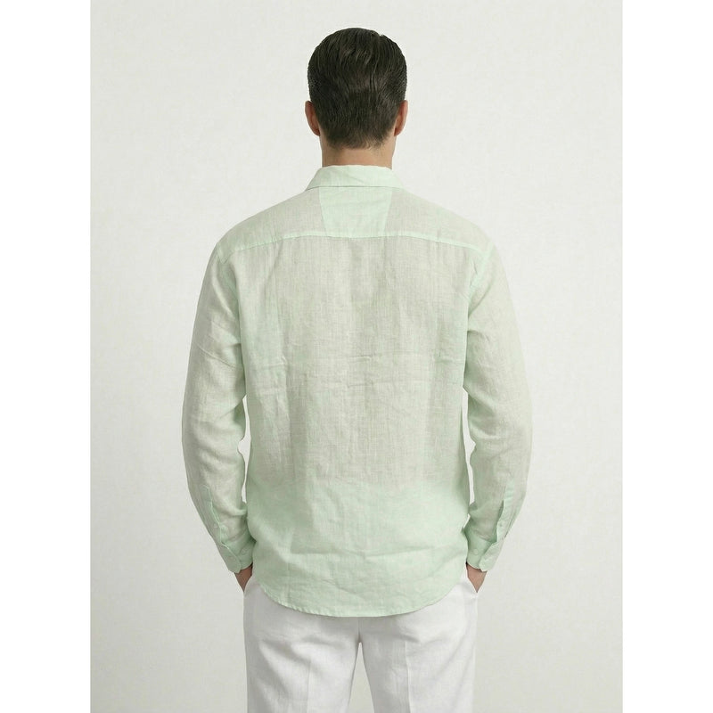Light Green Irish Linen Oversized Shirt | Montivo Pakistan