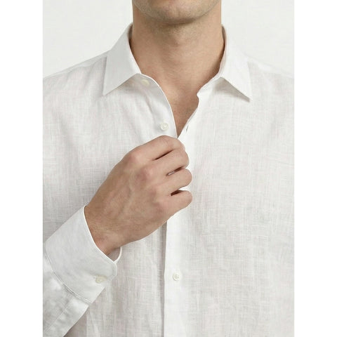 White Irish Linen Oversized Shirt | Montivo Pakistan