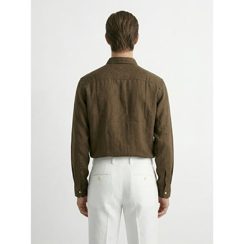 Brown Linen Oversized Shirt | Montivo Pakistan