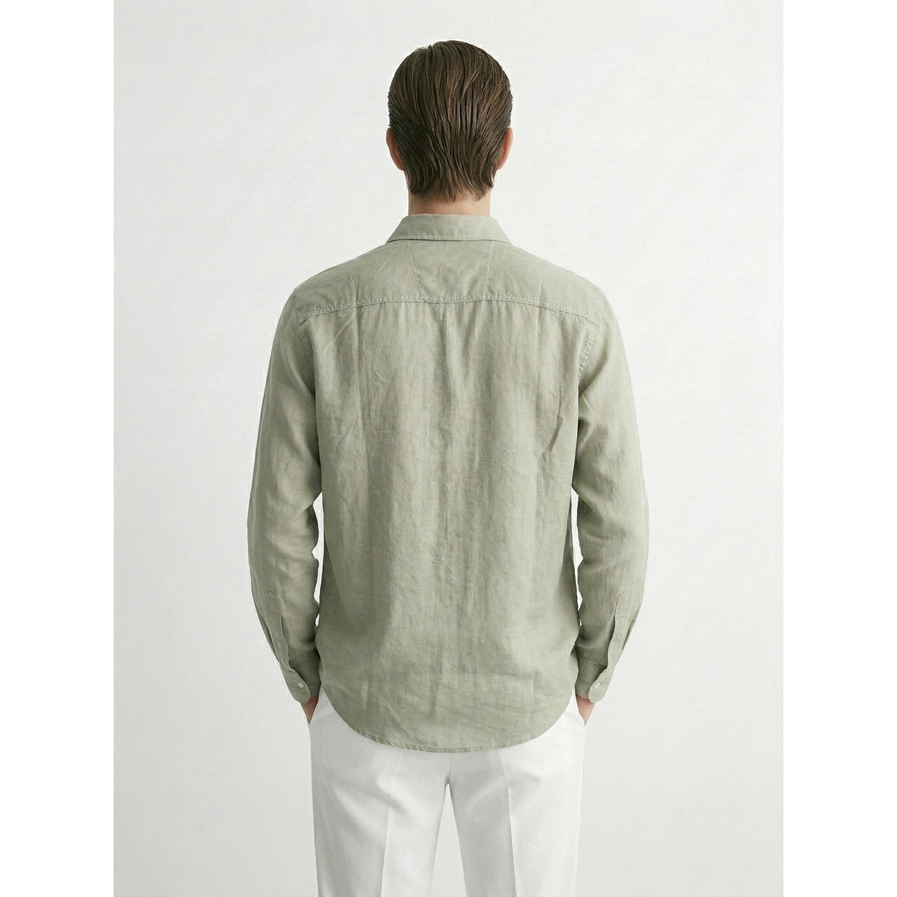 Light Green Linen Oversized Shirt | Montivo Pakistan