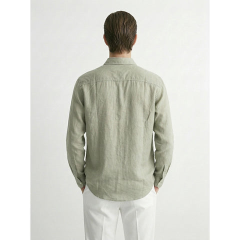 Light Green Linen Oversized Shirt | Montivo Pakistan