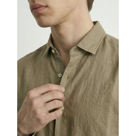 Coffee Linen Oversized Shirt | Montivo Pakistan