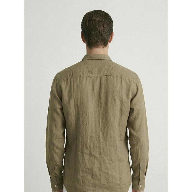 Coffee Linen Oversized Shirt | Montivo Pakistan
