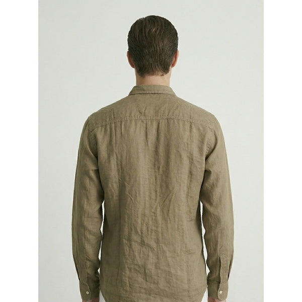Coffee Linen Oversized Shirt | Montivo Pakistan